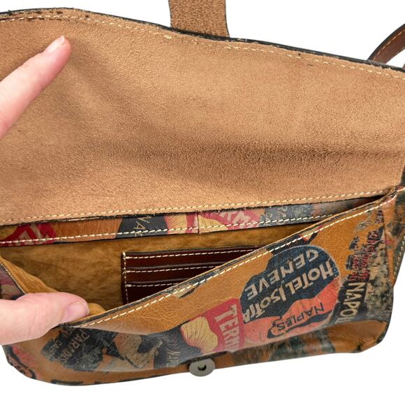 Patricia Nash NEW Old World Traveler Vintage Patch Positano Saddle Bag Purse - Picture 10 of 13